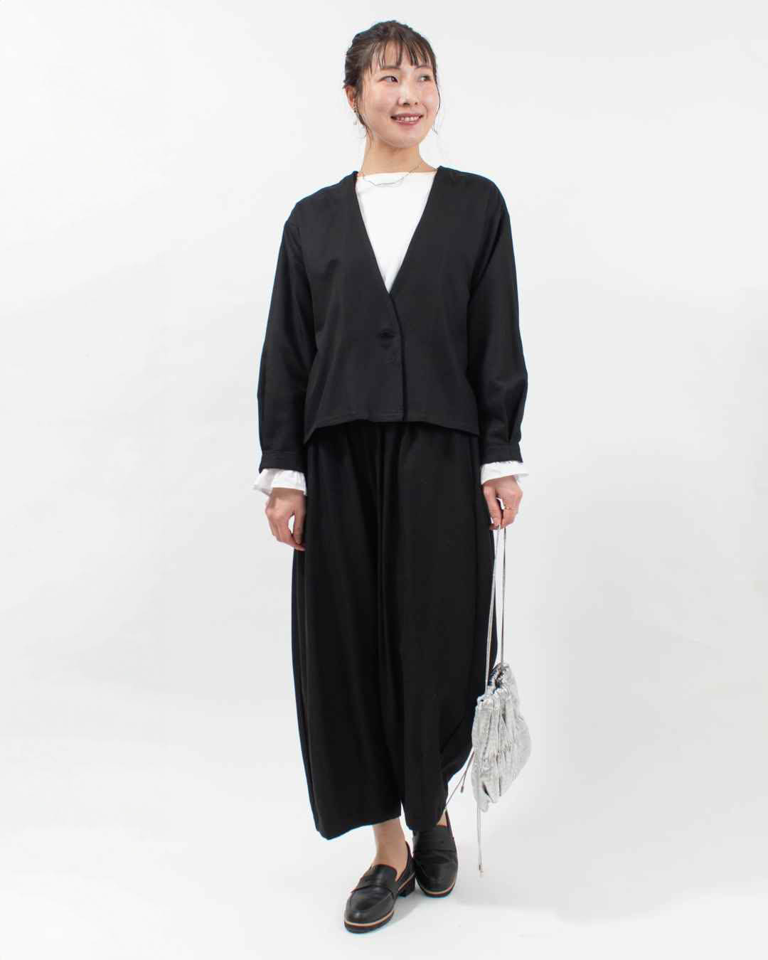 blue willow コットンレーヨンタックコクーンパンツ｜ナチュラル