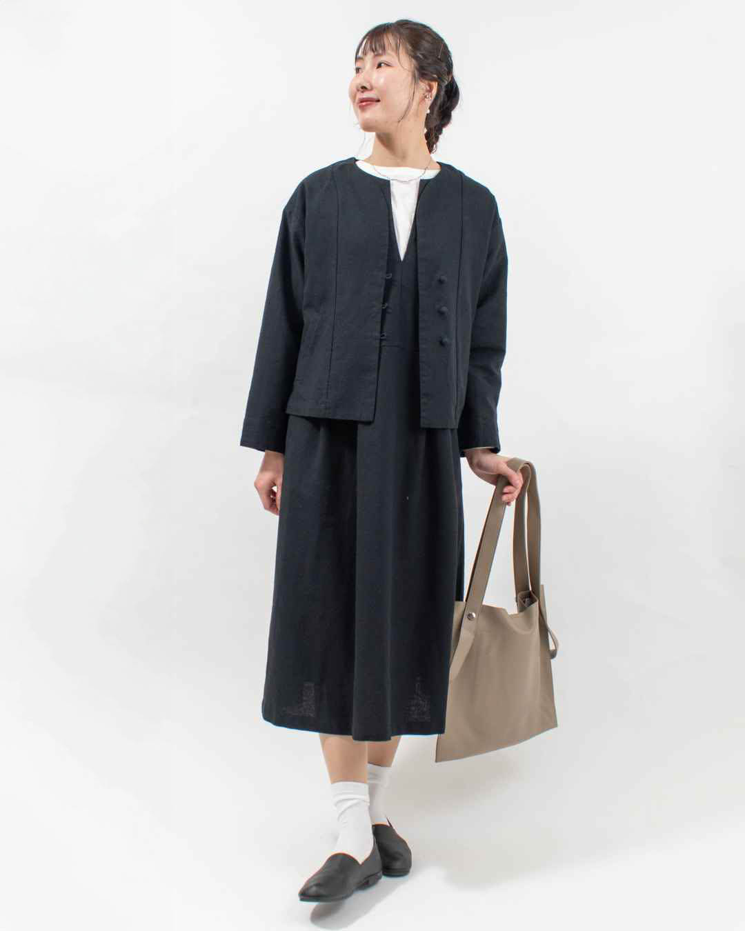 01FSP17014  blue willow コットンリネン変わり織りジャケット