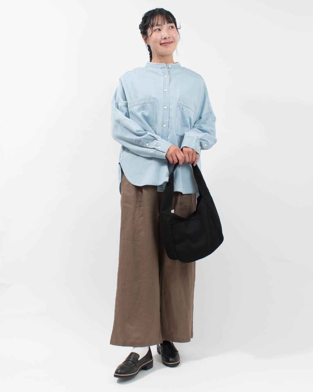 03ES6004  devan コットンラウンドバッグ Small