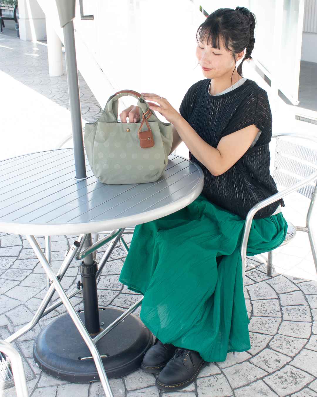 toleur ナイロンドット／カウレザートート11714