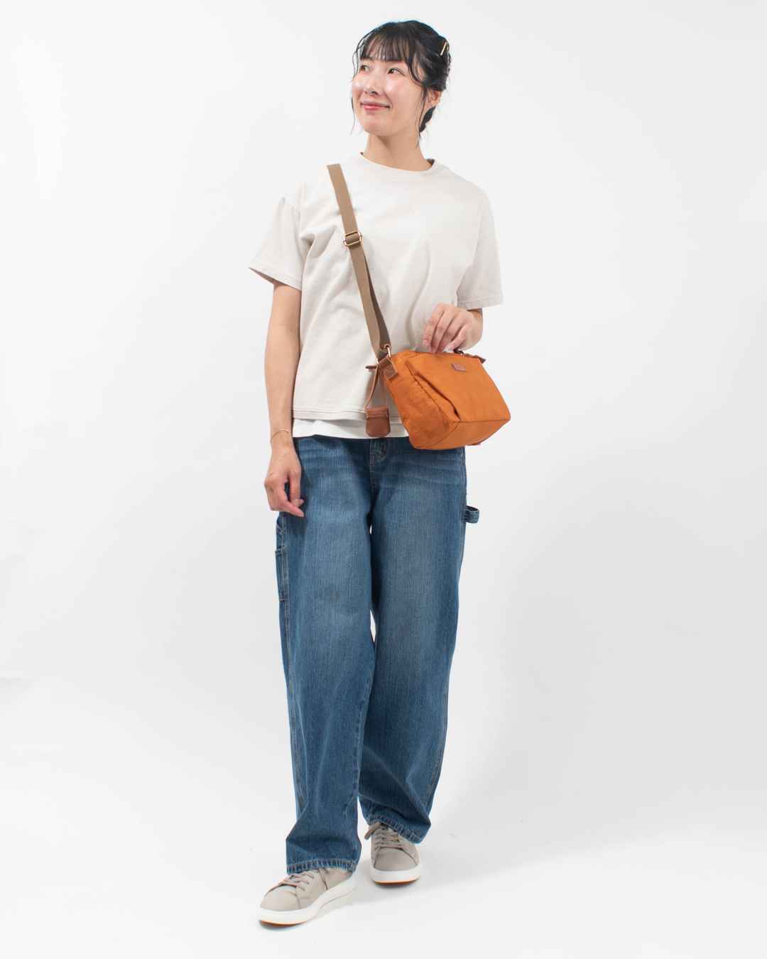 toleur ナイロンドット/カウレザーミニショルダー11776