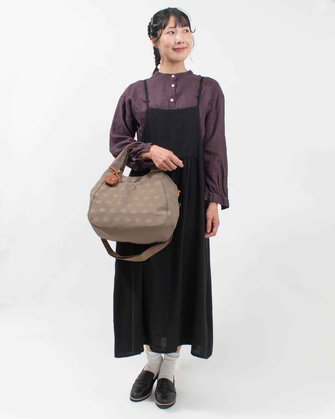 11928 toleur ナイロンドット2WAYトート