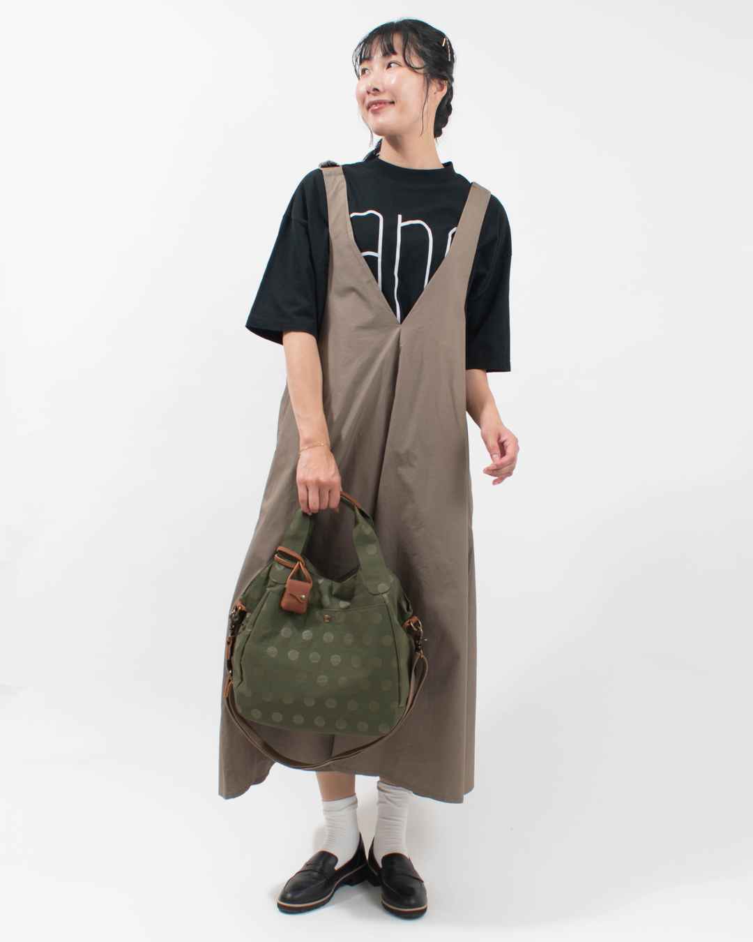 11928 toleur ナイロンドット2WAYトート