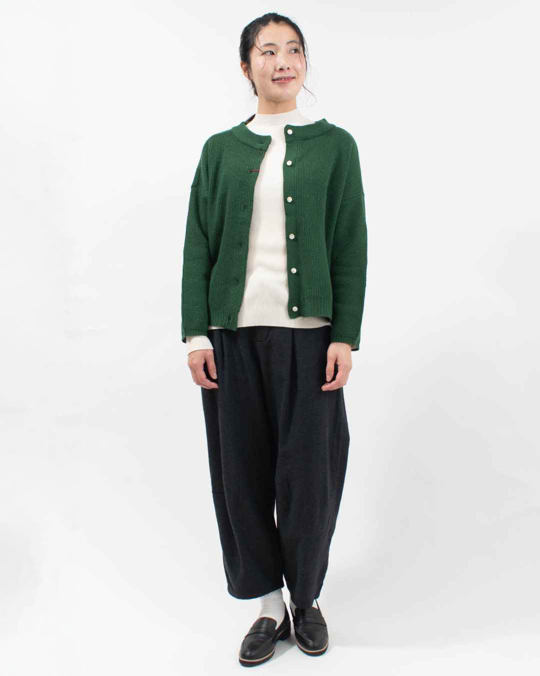 YARRA イタリーメリノ2WAYカーディガン｜ナチュラルファッション