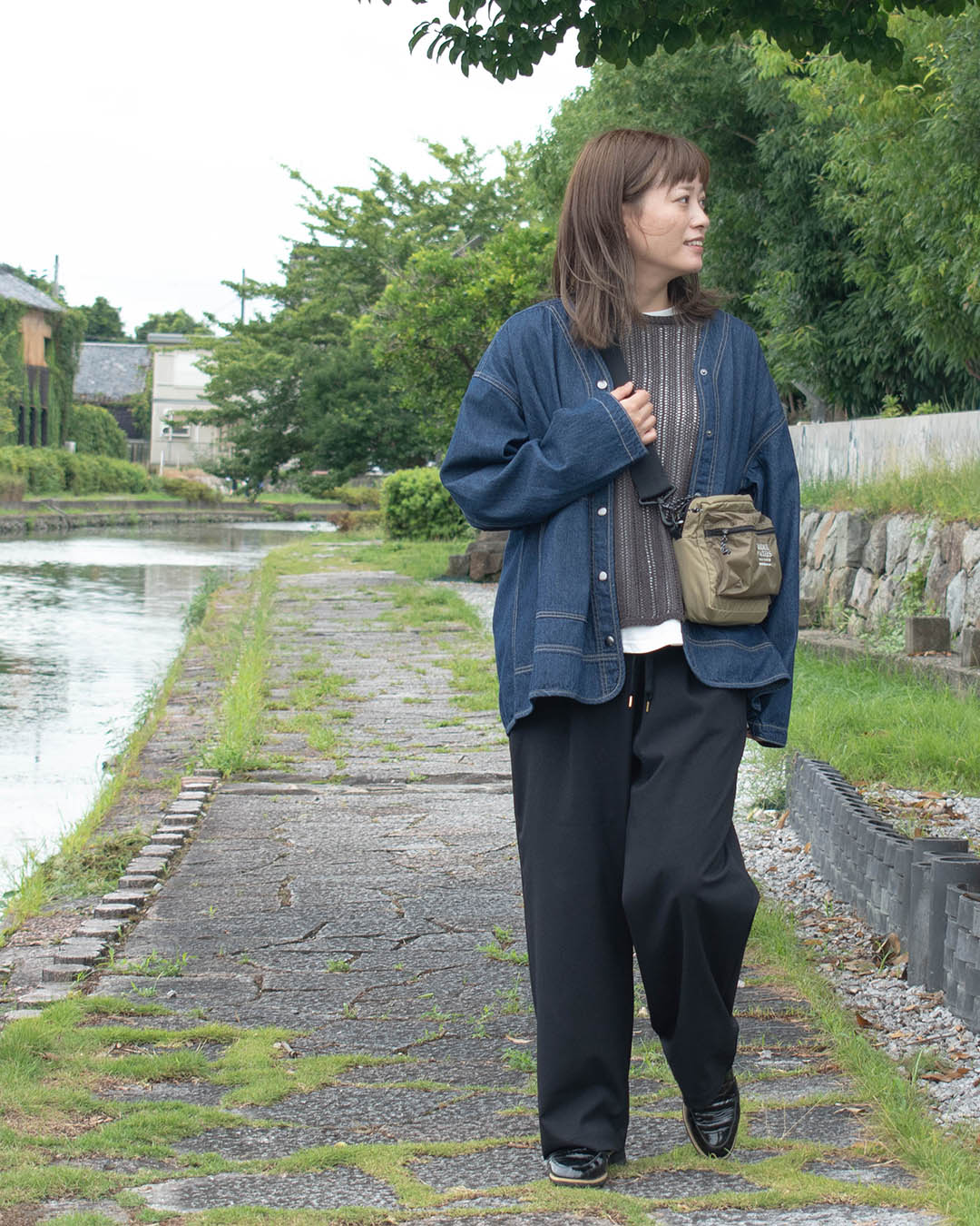 1ST-003 nuance of F デニムカーデ