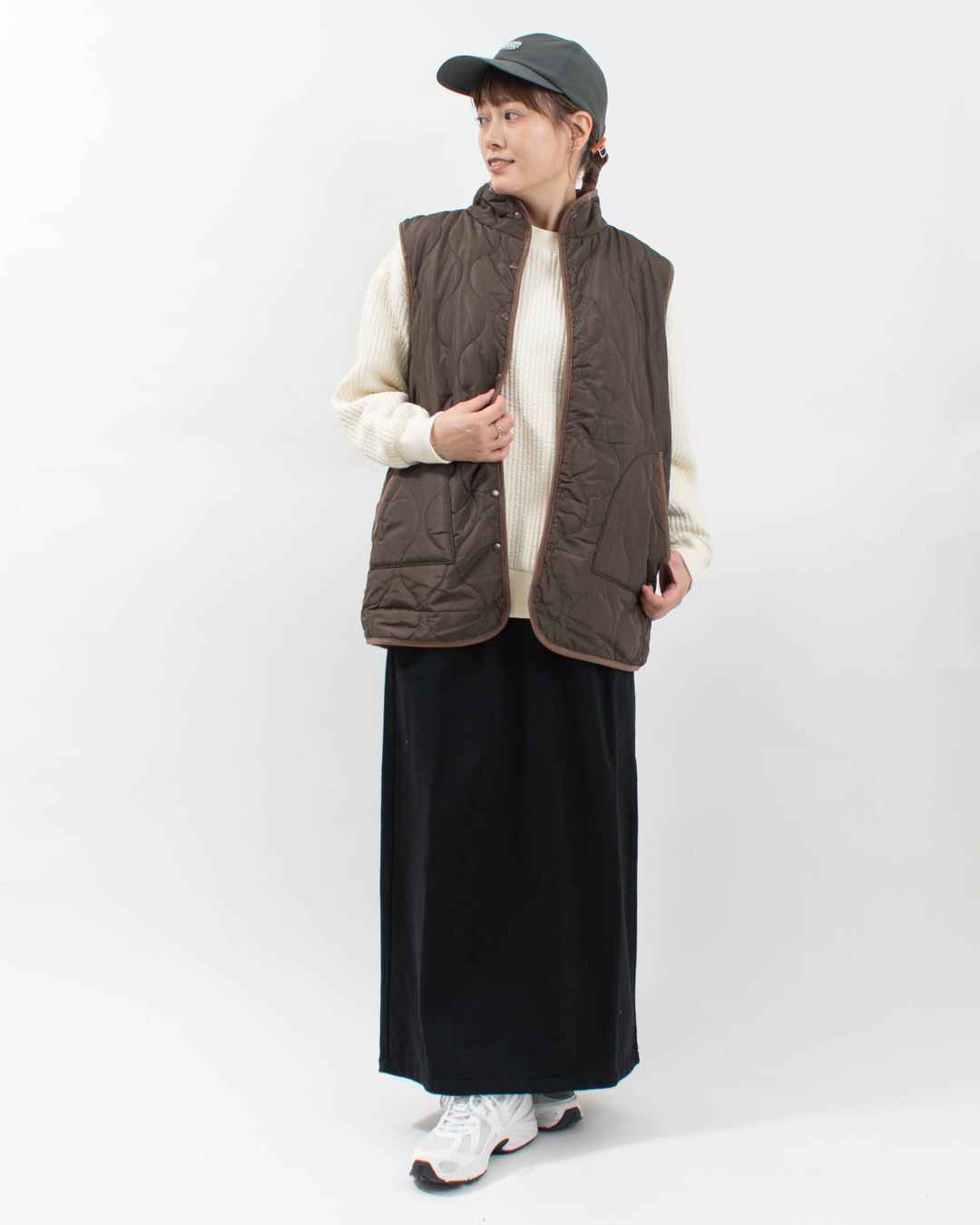 22-0127 ZAMPA リバーシブルキルティングベスト 