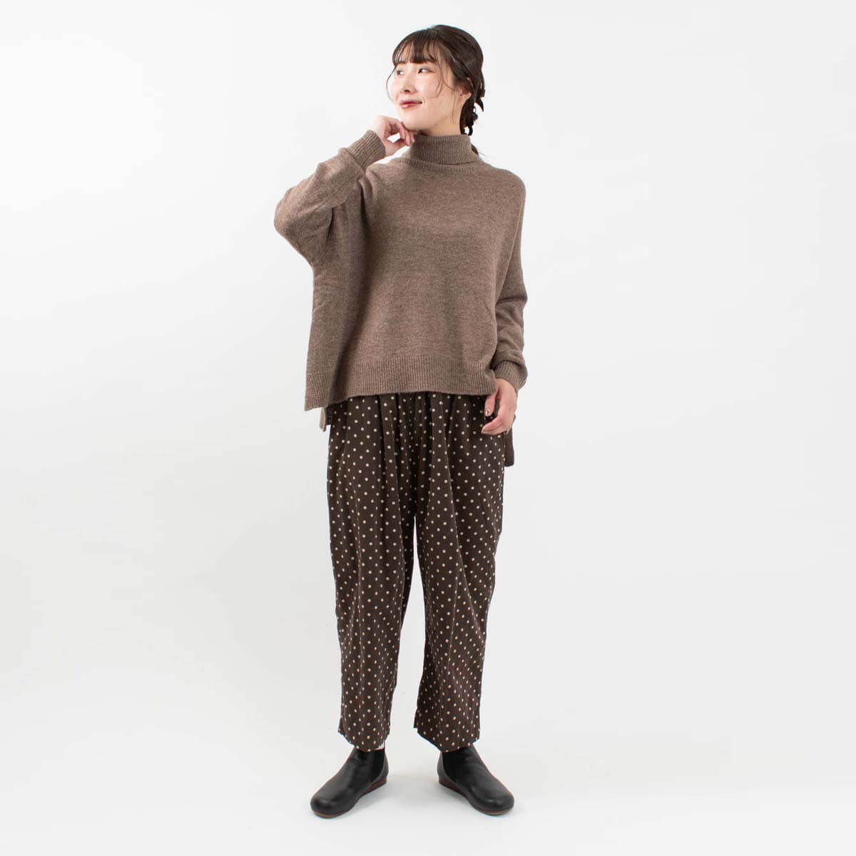 ichi ドットコールパンツ｜ナチュラルファッション・ナチュラル服の通販