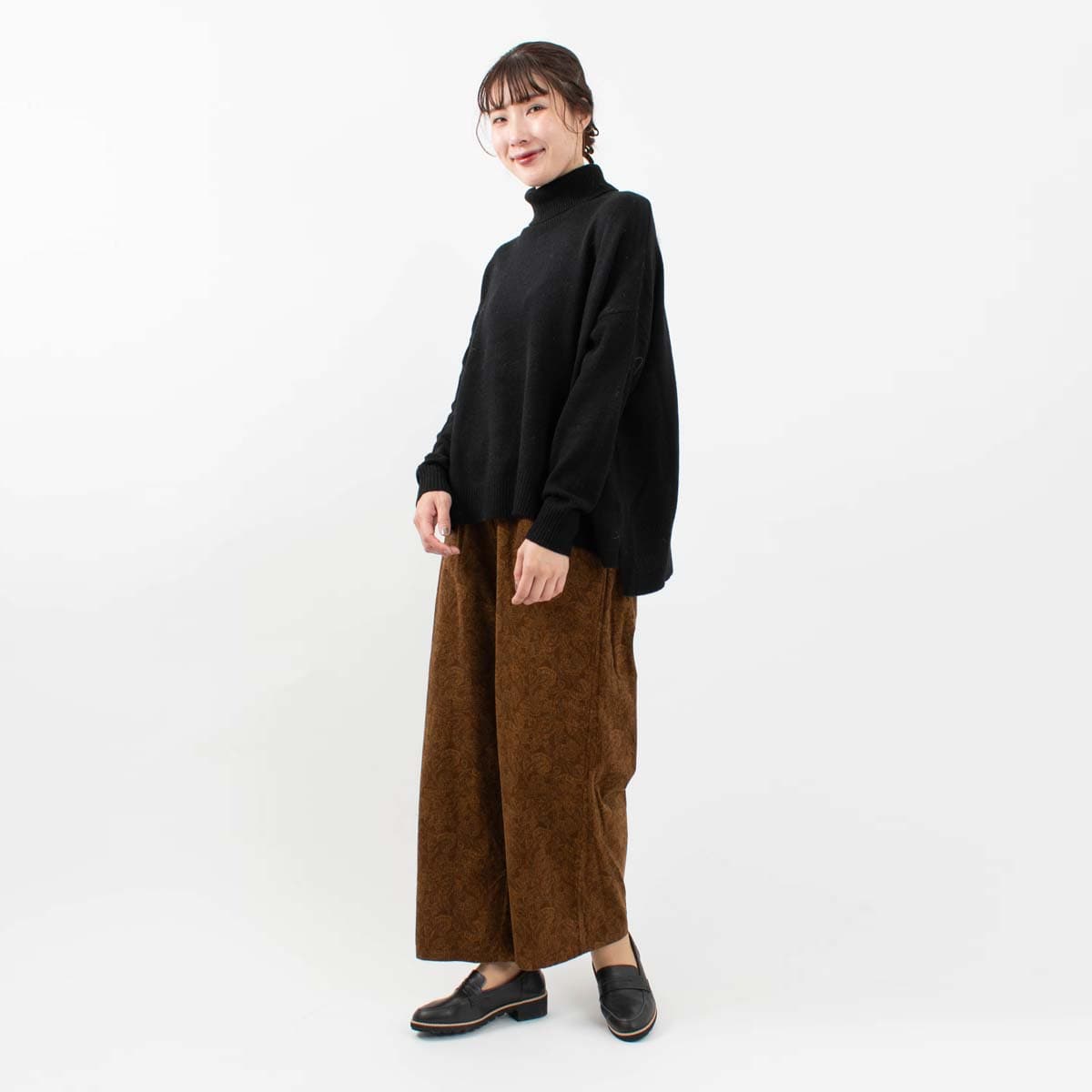 230609 ichi ペイズリーコールパンツ