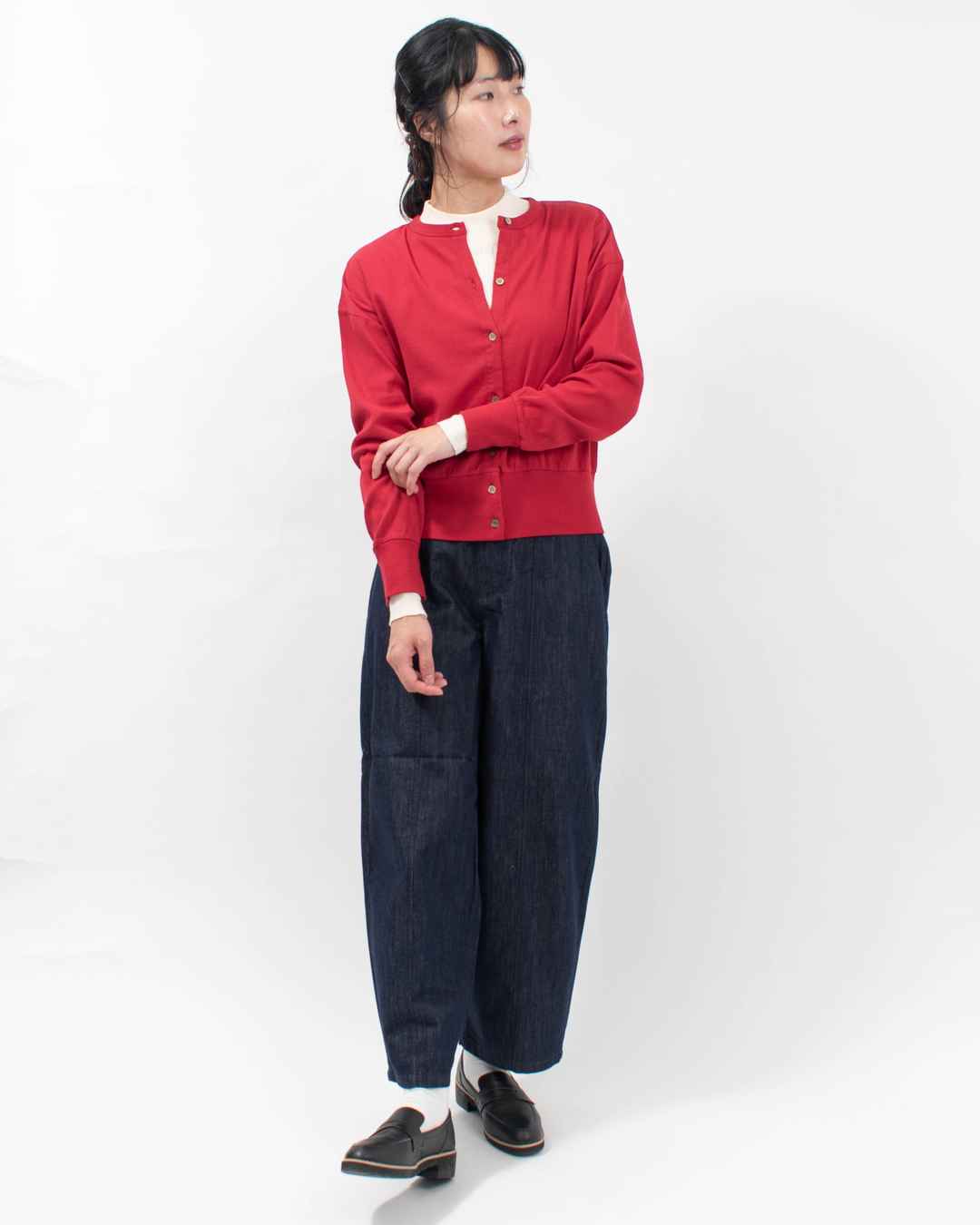 3135893 BIWACOTTON クルーネックカーディガン(ウィメンズ)_3135893