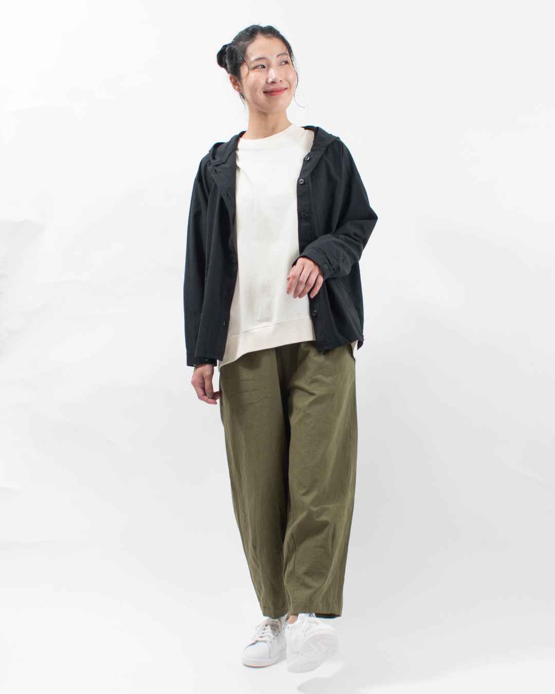 4806873 sloe 二重織りツイルバレルパンツ 
