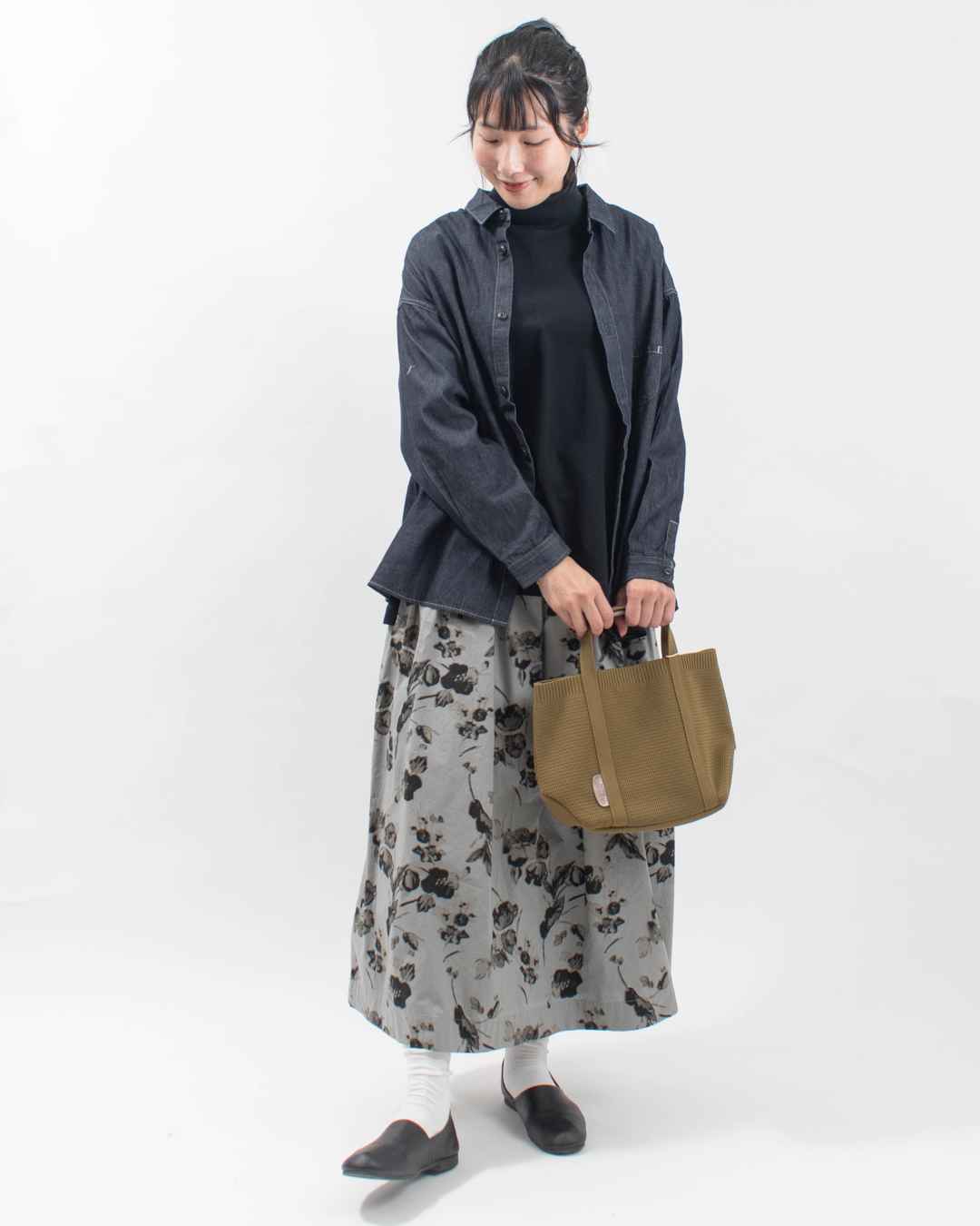51102  ONEPAIRED/toleur ポリエステルニットトートM