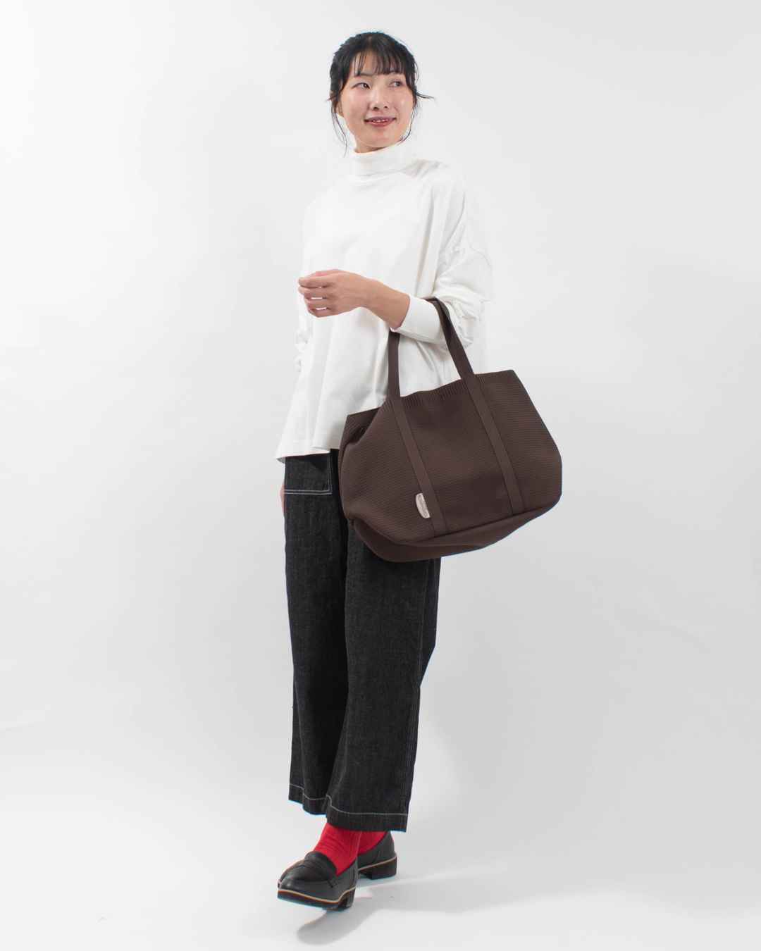 51103  ONEPAIRED/toleur ポリエステルニットトートL