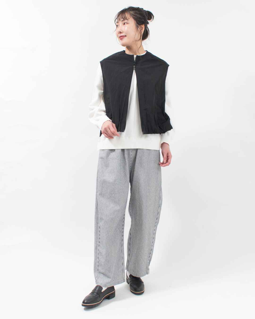 611307  mao made ヴィンテージウェザー バルーンシルエットZIP UP ベスト