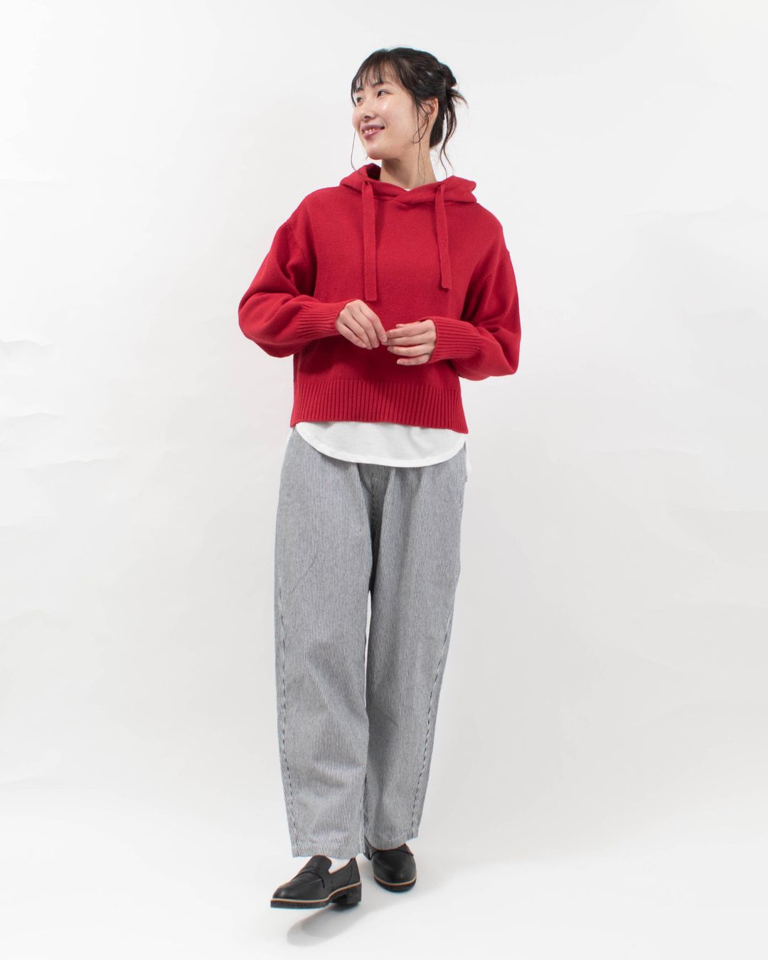 NARU 先染めヒッコリーノッポパンツ｜ナチュラルファッション