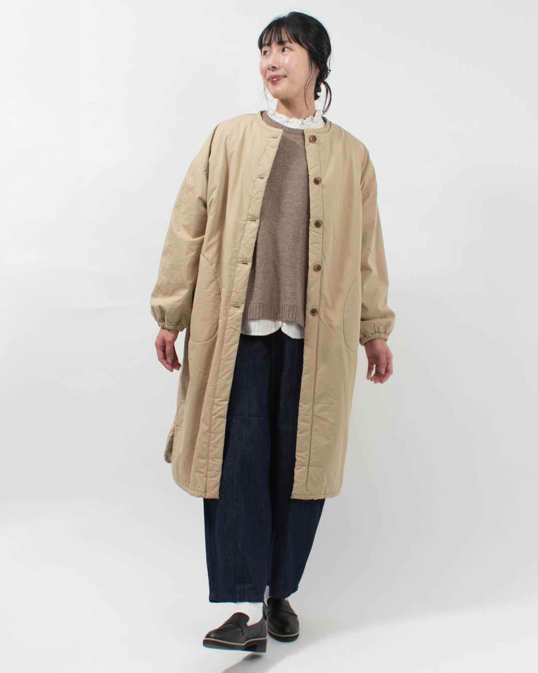 758-410 Bliss bunch ノーカラーコート