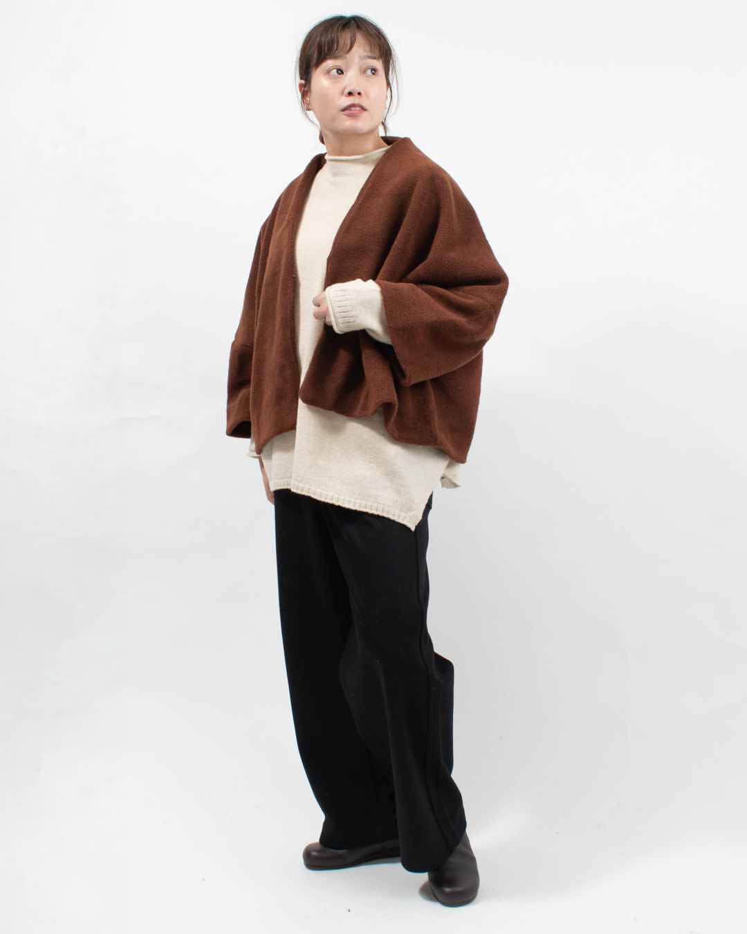 毛混ボアトッパージャケット　ブリスバンチblissbunch Bliss bunch 毛混BOAトッパージャケット｜ナチュラルファッション