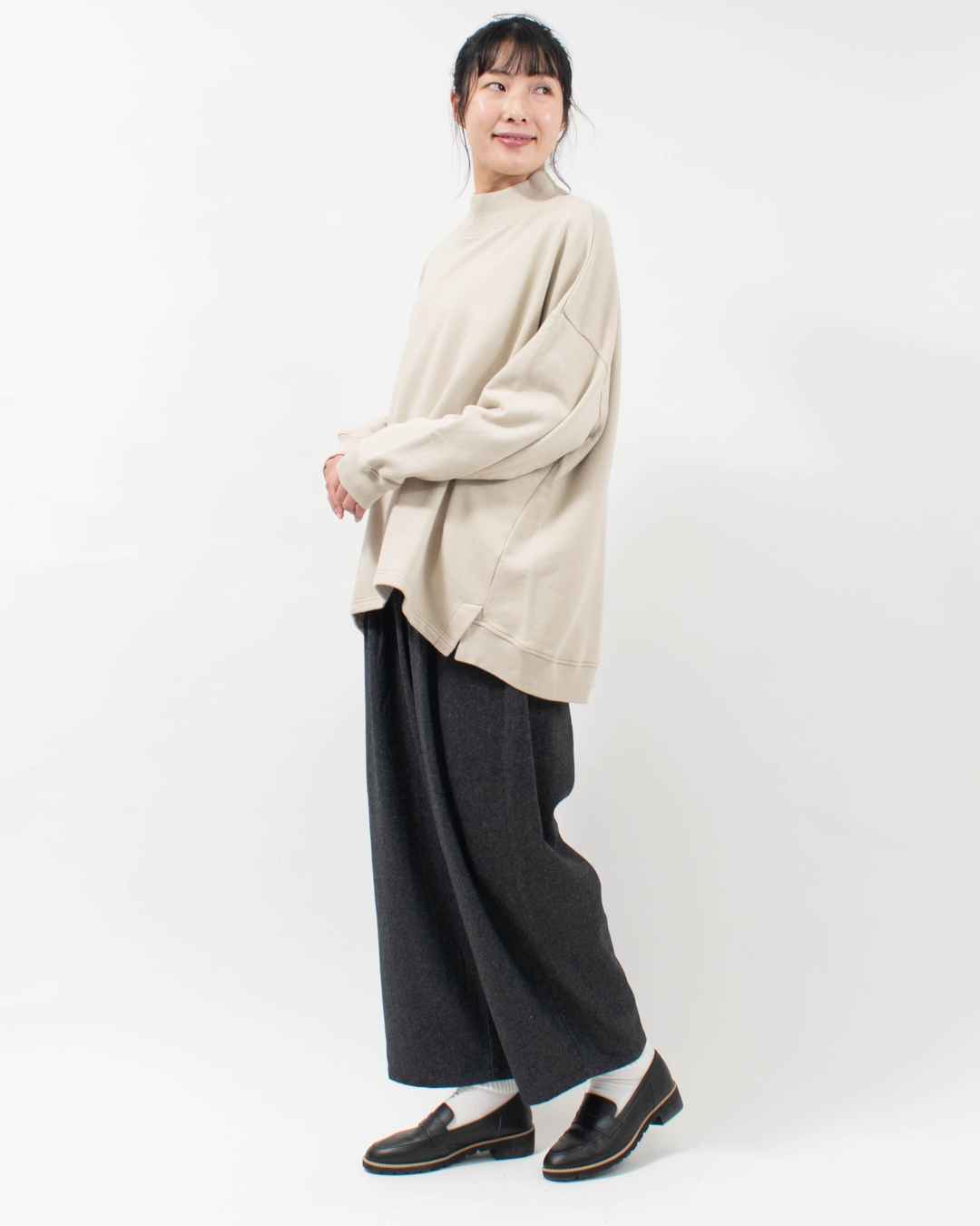 758-504 Bliss bunch タック使いワイドパンツ