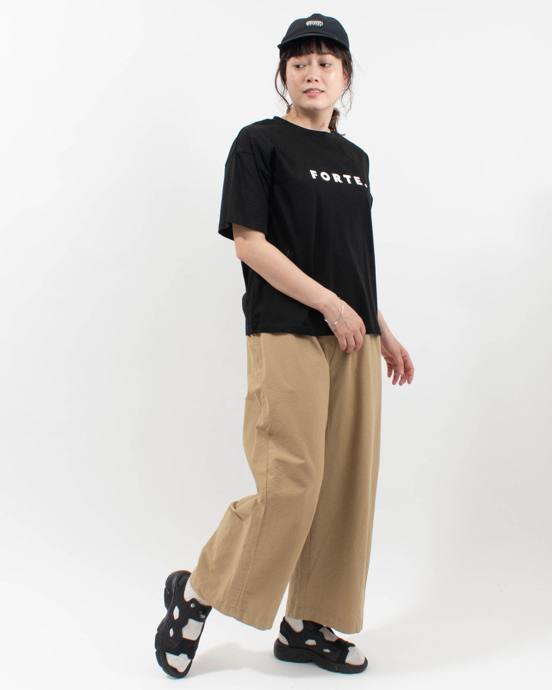 980-25103  vingtrois ドライタッチコットン フォントT[FORTE.]