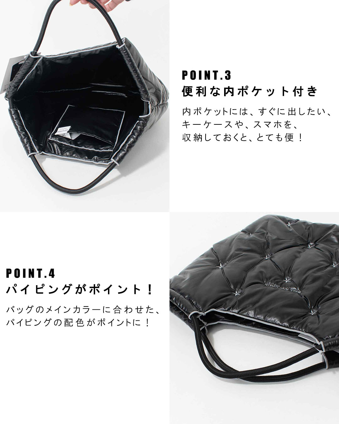 Ball＆Chain 中綿バッグ Mサイズ【正規品】｜ナチュラルファッション