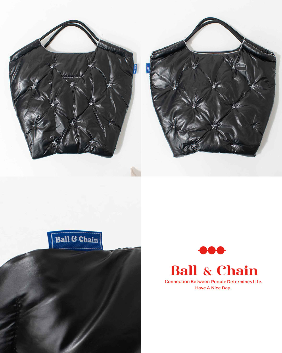 BANDC-BONDING-M  Ball＆Chain 中綿バッグ Mサイズ【正規品】