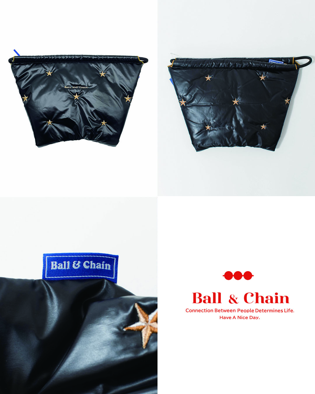 BANDC-BONDING-P Ball&Chain 中綿ポーチ【正規品】