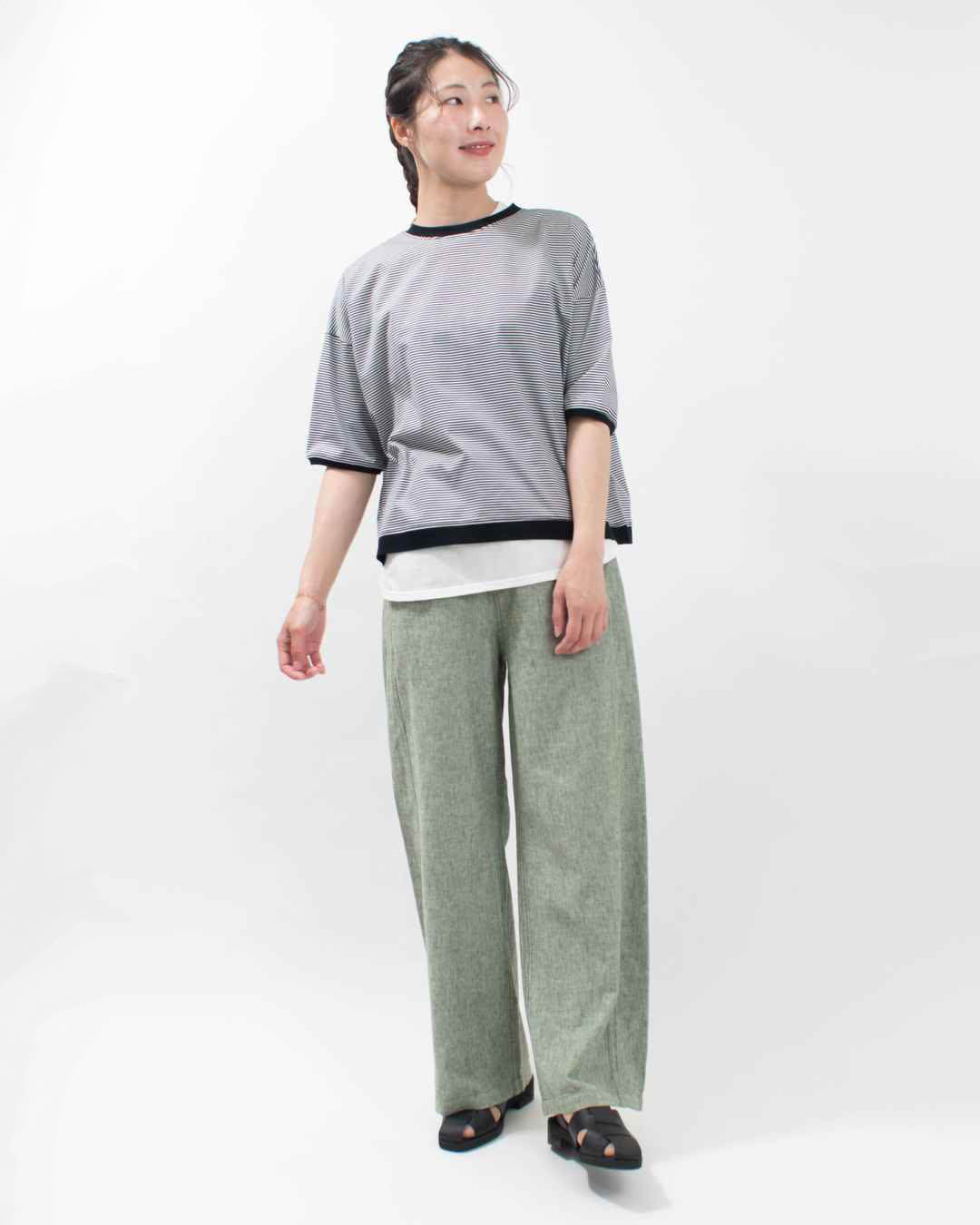 CF0587  Cafetty リネンワイド リネンレーヨンキャンバス