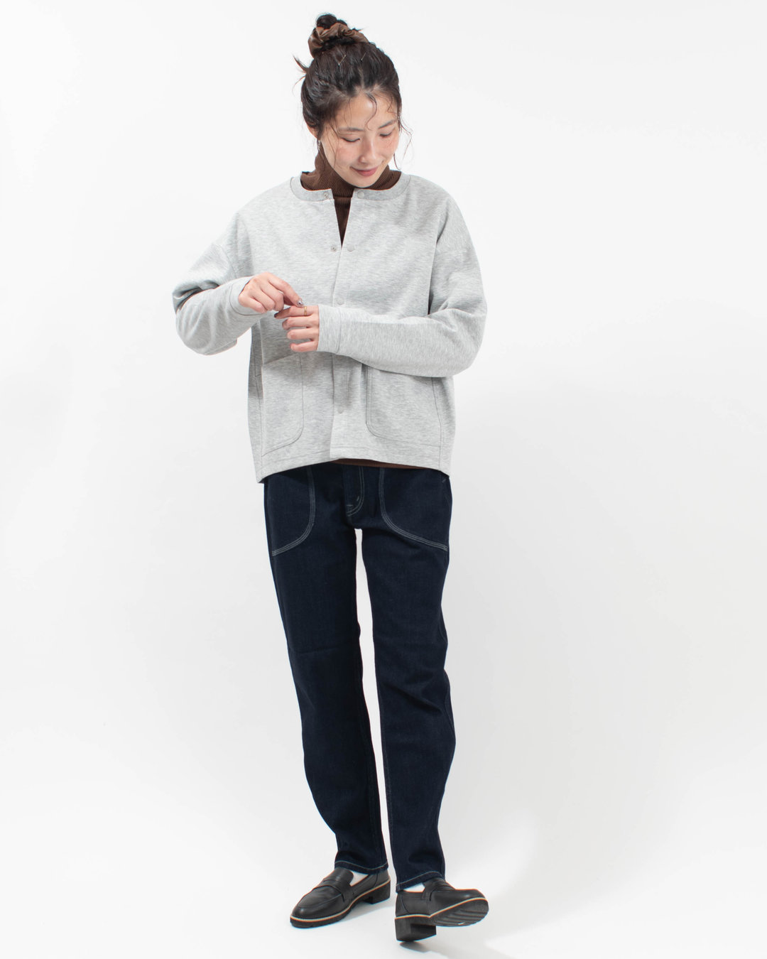 CF0632  Cafetty ワークペグトップやわらかストレッチデニム
