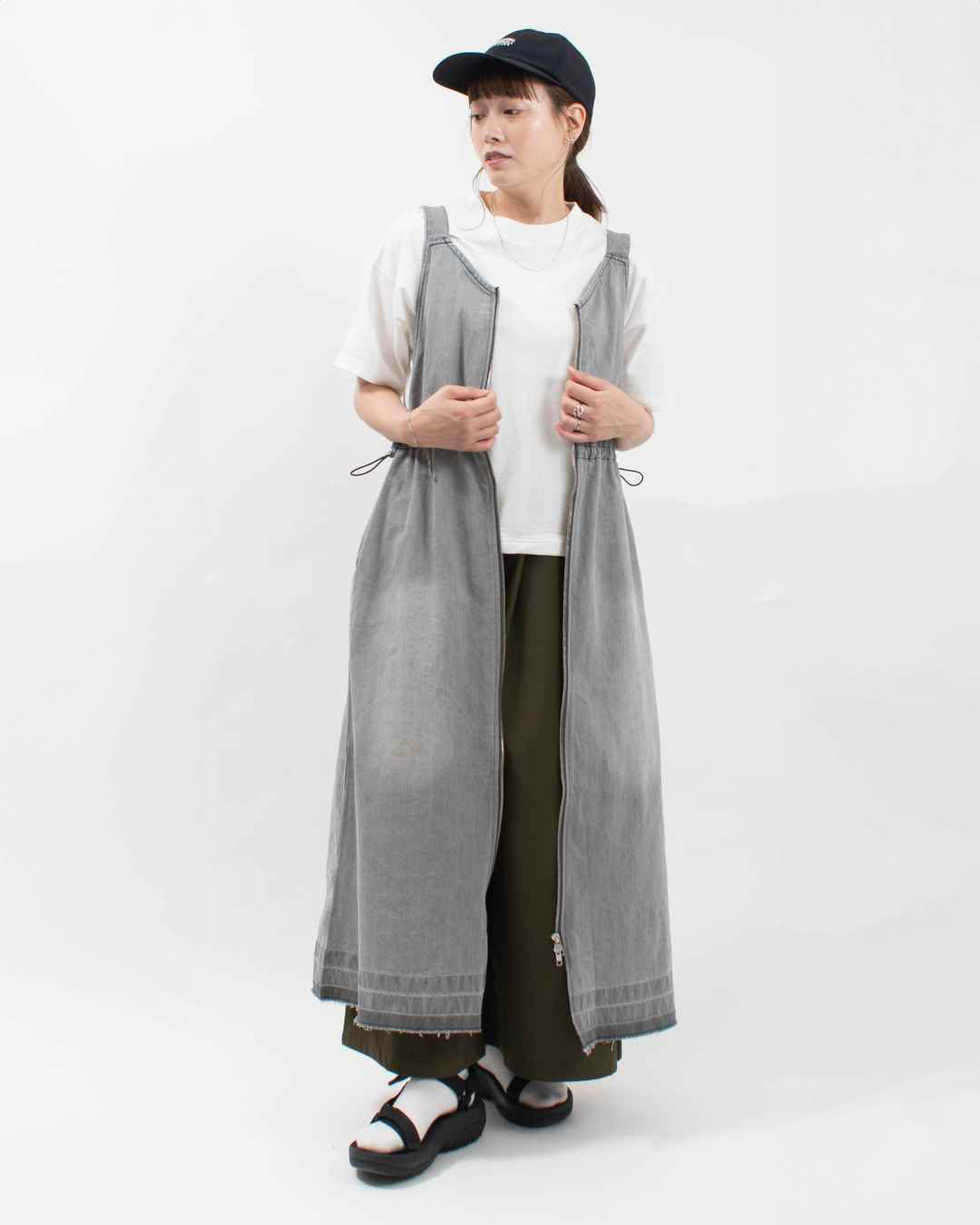 CP25-A373 cotopone 2WAY DENIMワンピース