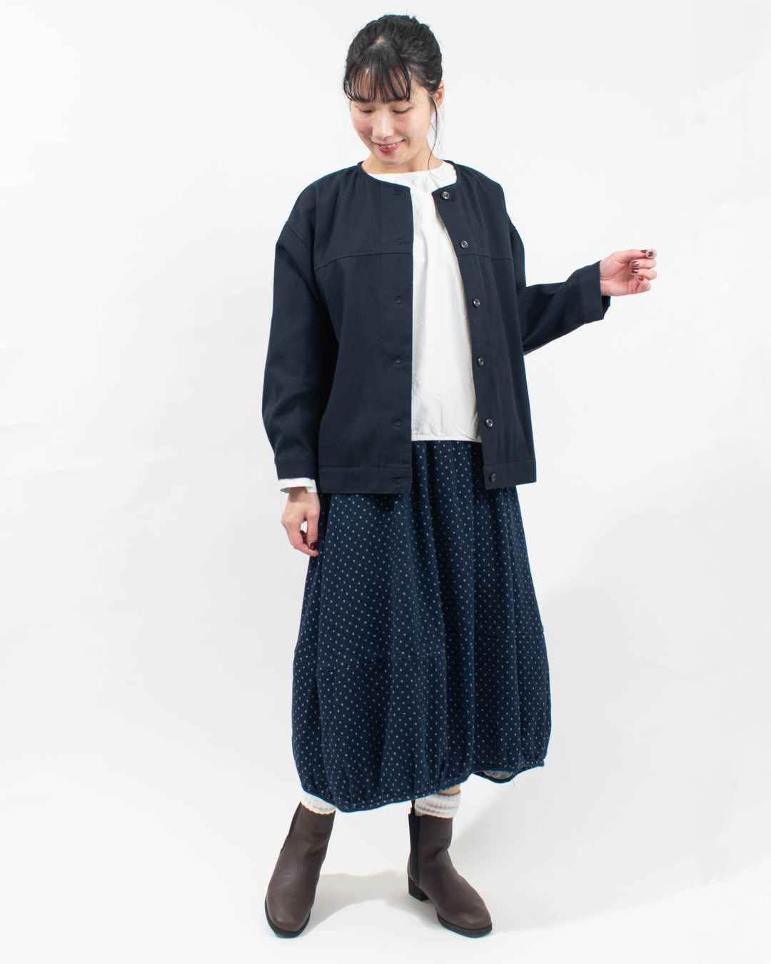 完全新品　ジャガードグリッドバルーンスカート JACQUARD GRID BALLOON SKIRT / ジャガードグリッドバルーンスカート