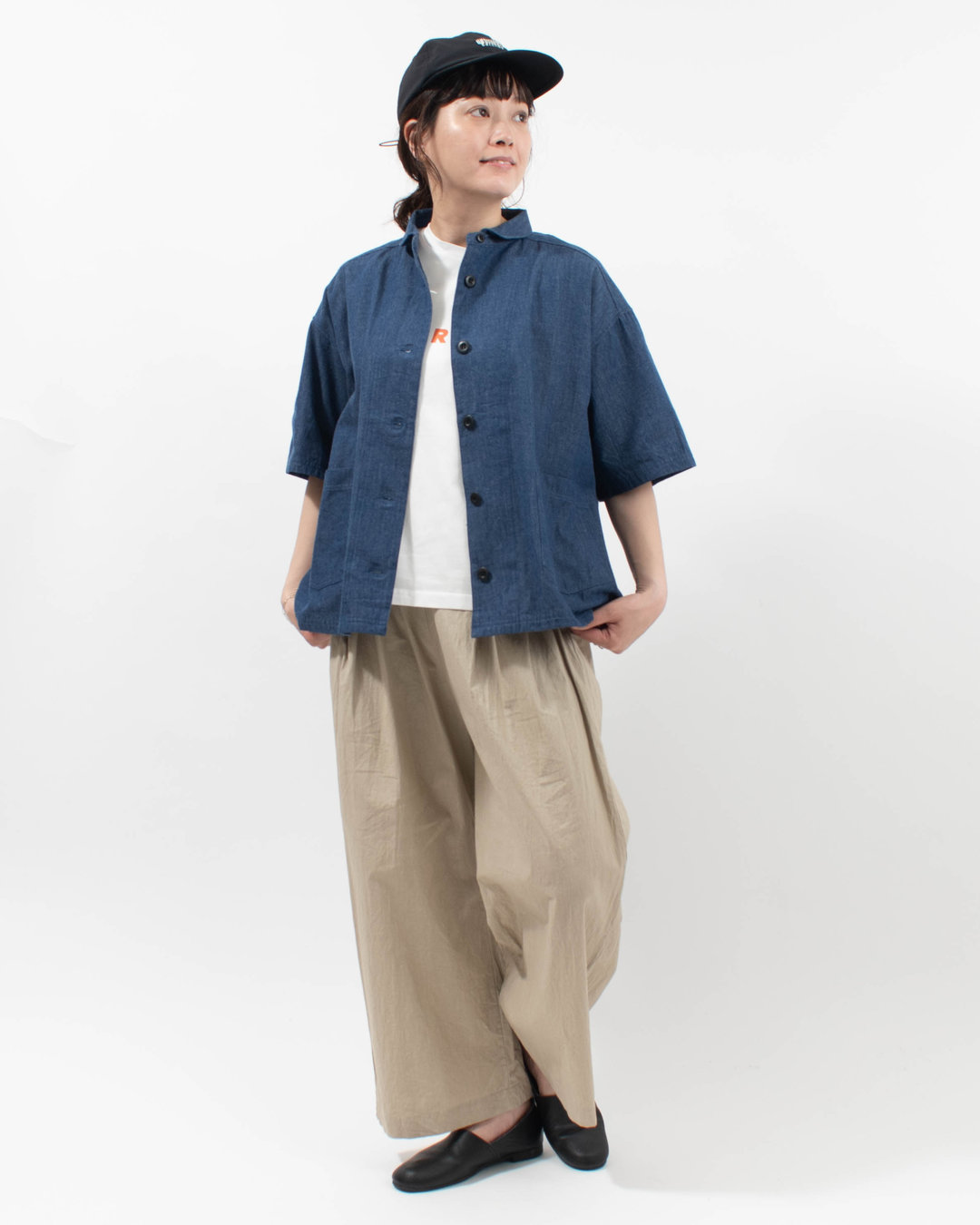 FA-3072  FIRST チビ襟デニムシャツジャケット