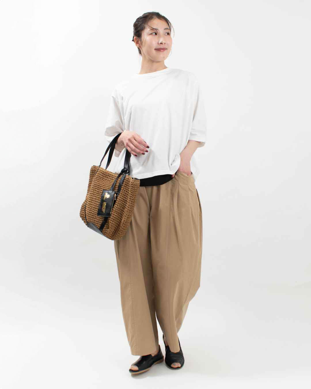Folna フォルナ かごバッグ ペーパー トートバッグ BASKET