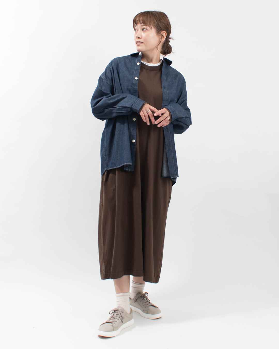 P80644 prit 6ozデニム レギュラーカラーシャツ