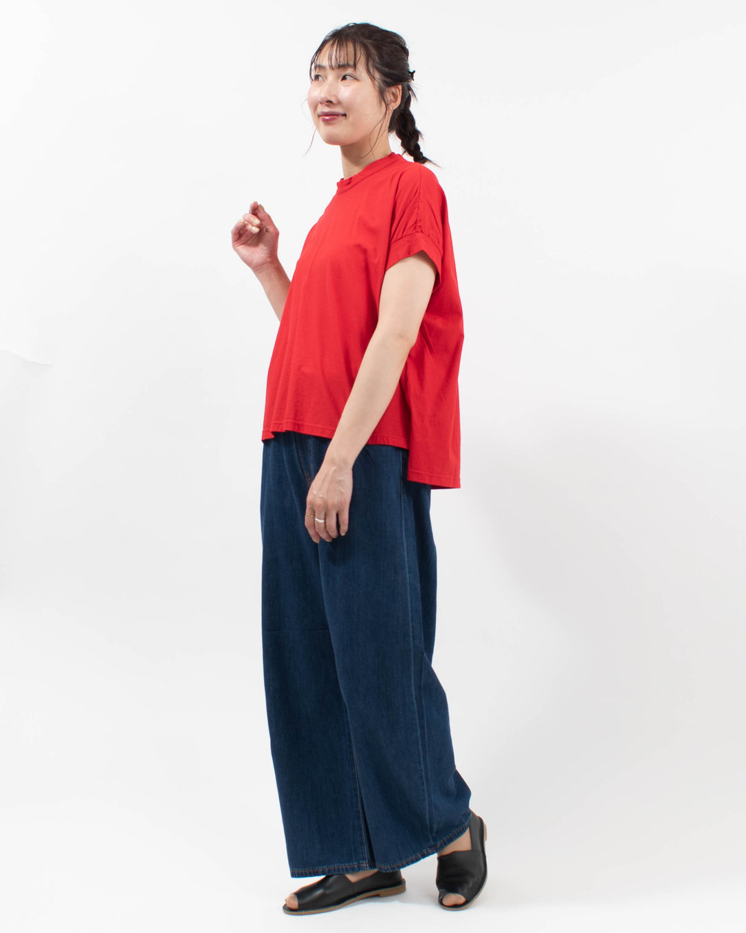 P92611  prit 40/1SZ強撚度詰天竺 ショートスリーブプルオーバー 