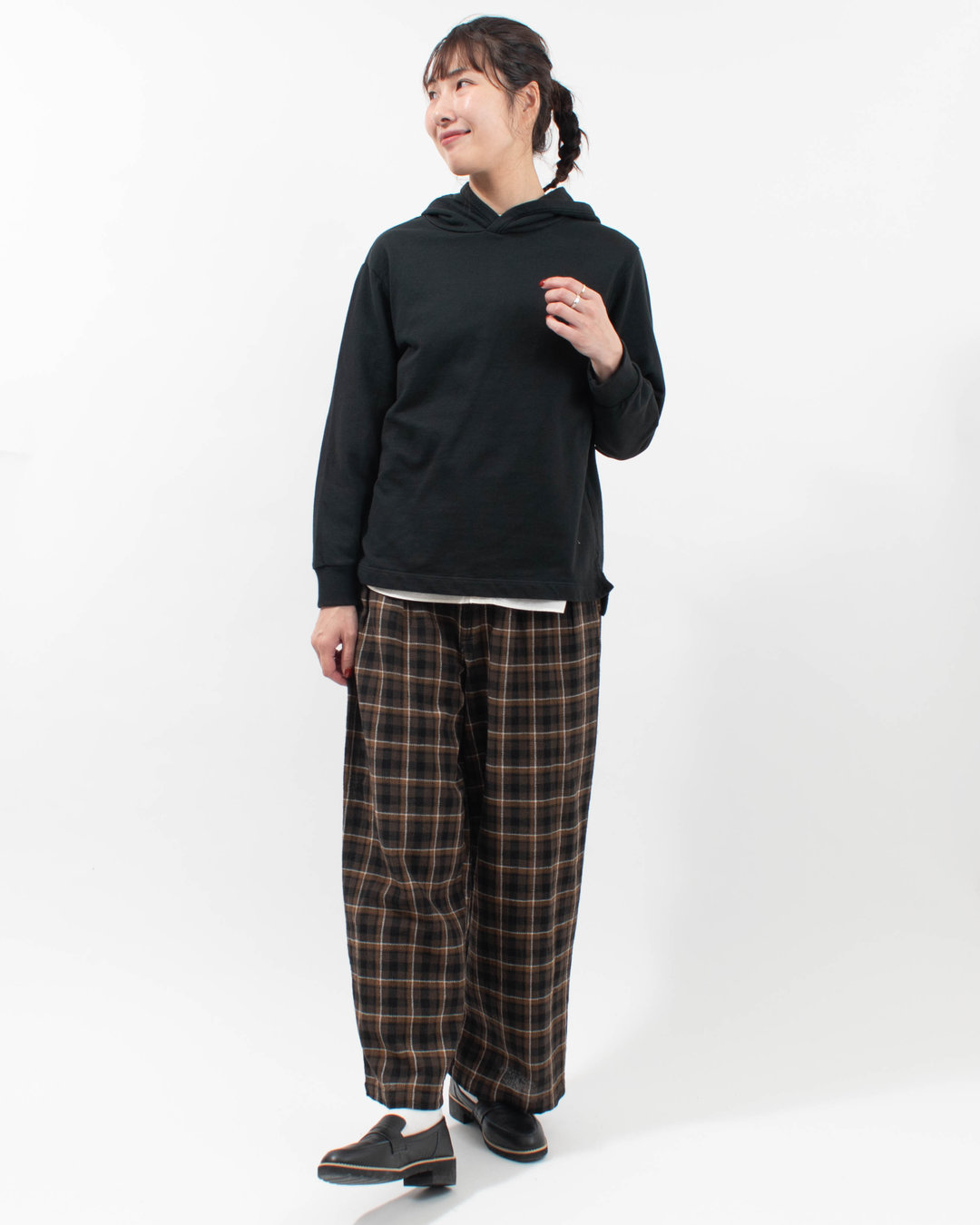 R16011  RINEN 20/1オーガニック裏毛 パーカー