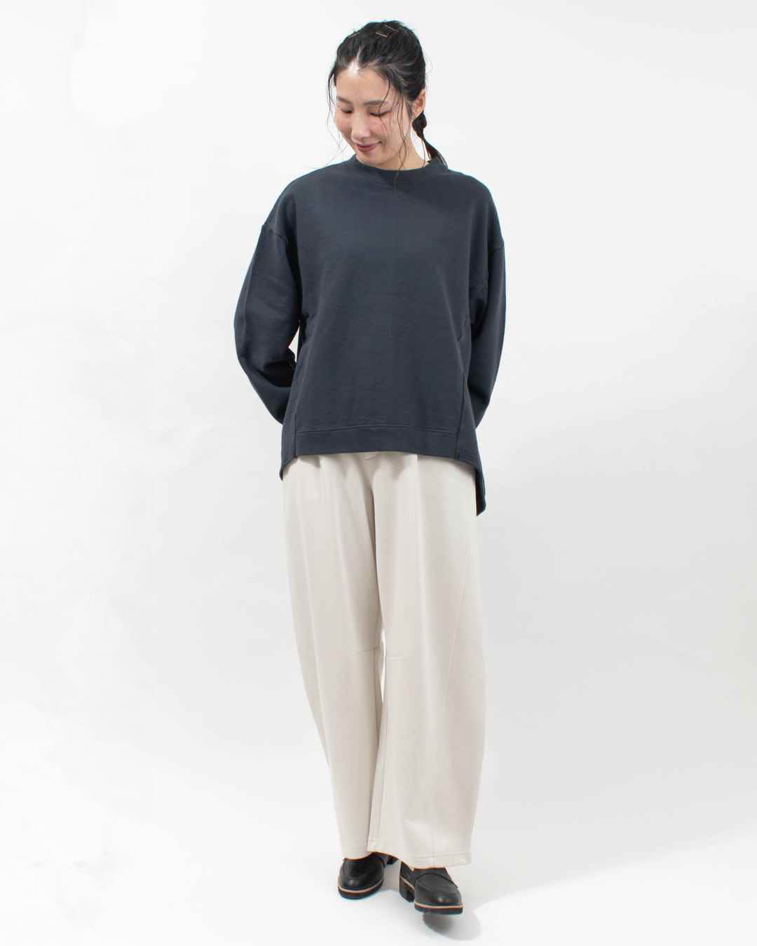 SA-36306  sabbatum ソフトモダン裏毛 Aラインプルオーバー