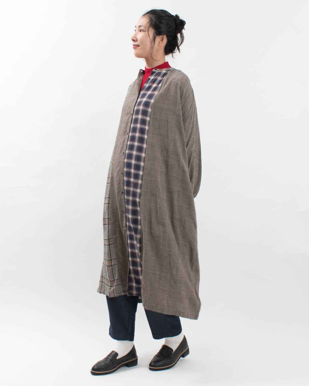 SB-1862 SO[ ] レーヨンウールガーゼ ヨークワンピース