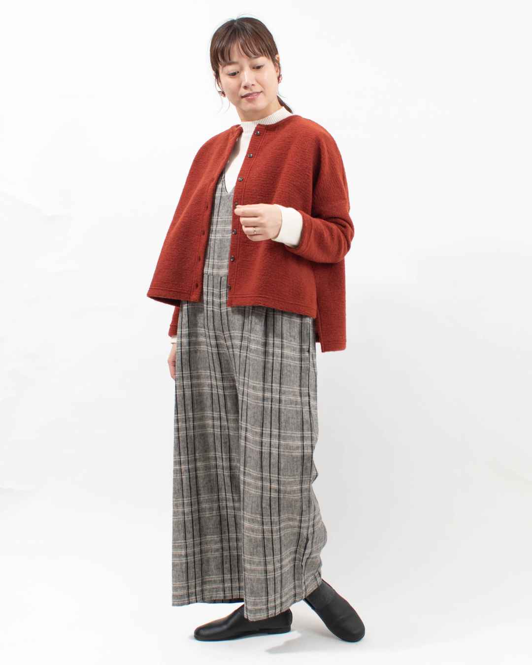 SO[ ] クルーネックスクエアカーディガン｜ナチュラルファッション