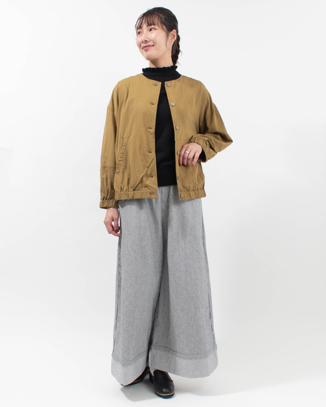 SB-2042  SO[ ] レーヨンナイロンツイル ボリュームスリーブブルゾン
