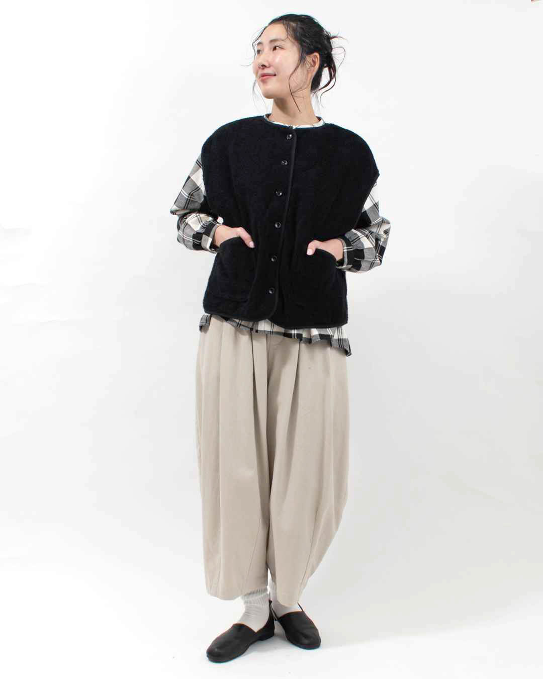 SE8101254  SUN VALLEY リブレスコール中わたキルティングベスト