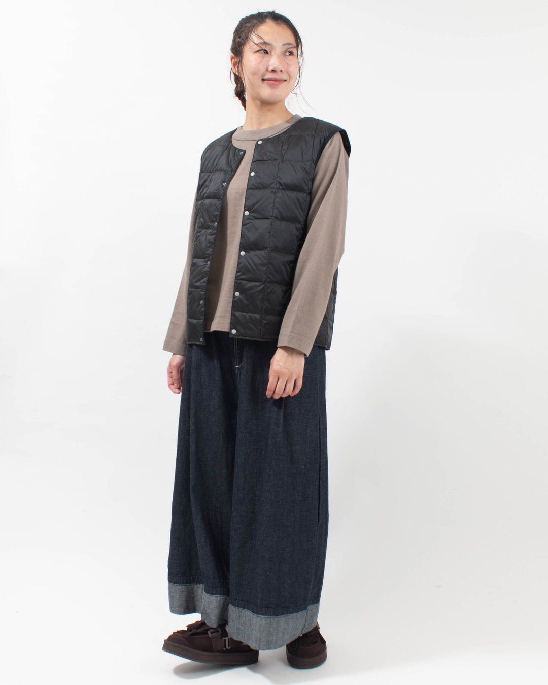 SET-3217  SETTEN CD10/1天竺 ラグラン切替長袖プルオーバー