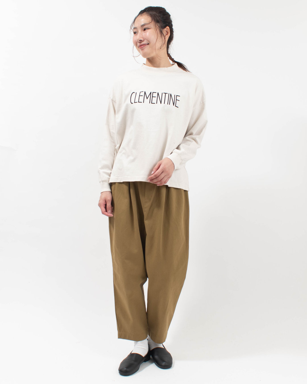 SET-3218P  SETTEN CD10/1天竺 ベーシックプリントプルオーバー[CLEMENTINE]