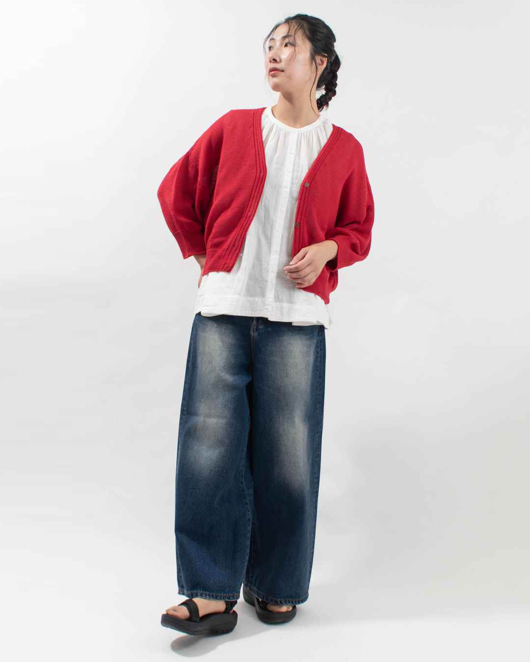 SO[ ] エスオー ギマコットンカーディガン SJ-0053 レディース ナチュラル 夏 羽織 ニット ファッション コーデ 服 30代 40代 50代ファッション カジュアル SO[ ] ギマコットンカーディガン｜ナチュラルファッション