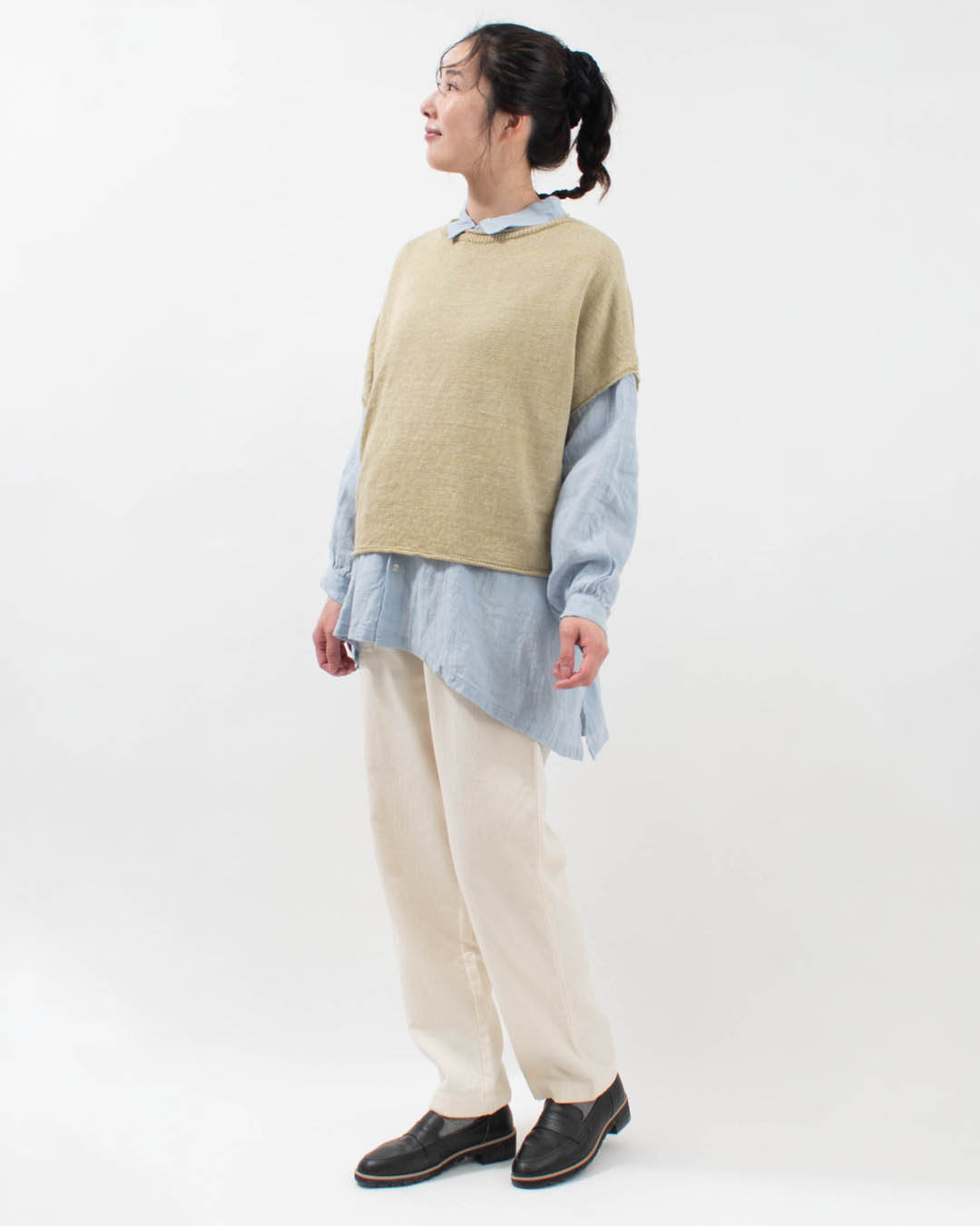SJ-0058  SO[ ] フレンチリネン2Wayドロップショルダーベスト