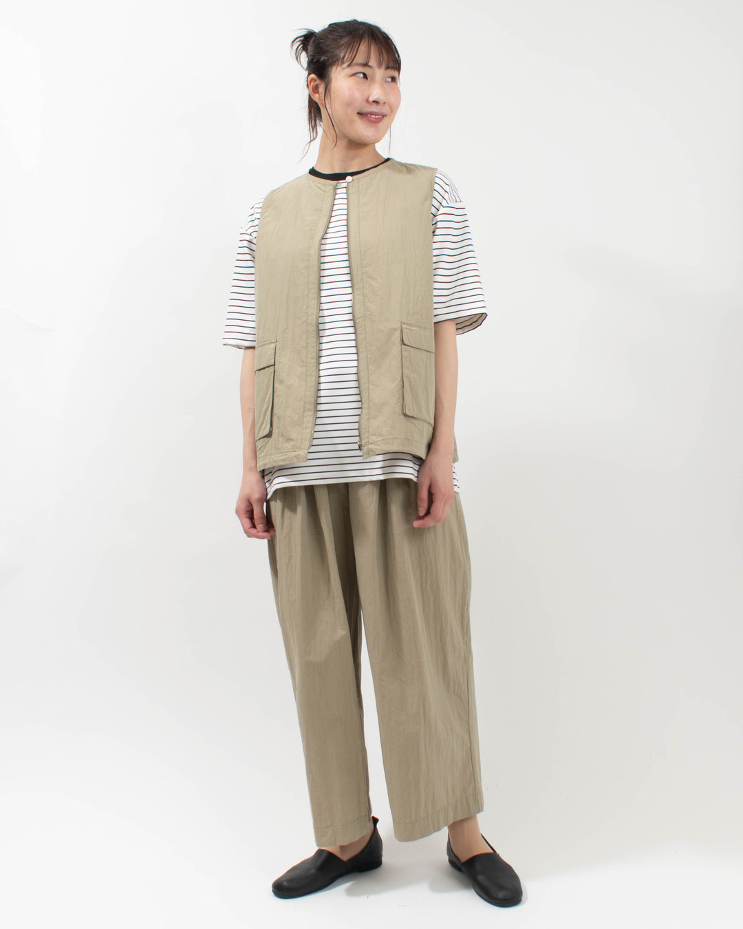 TK427263 tukuroi by SUN VALLEY コットンナイロンワイドパンツ