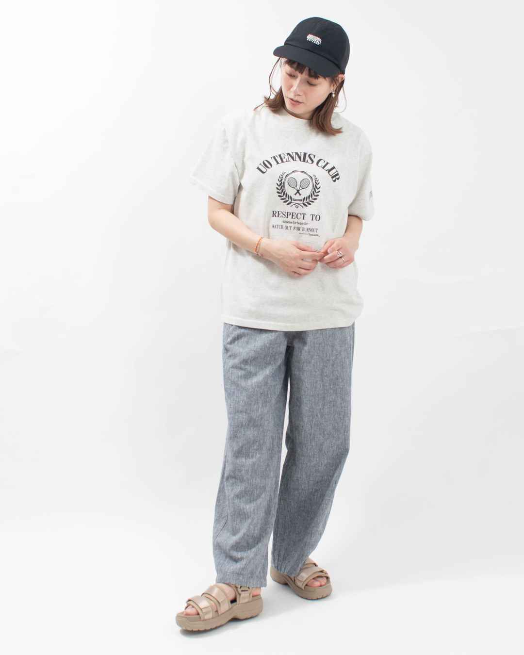 U2513209-A UNIVERSAL OVERALL STONE WASH TENNIS S/S TEE