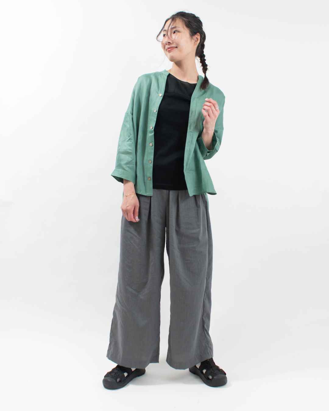 32　難あり　新品同様/未使用 　UNIVERSAL OVERALL COVERALL 　HERRINGBONE TWILL　 MADE IN USA　100% COTTON　サイズ34 UNIVERSAL OVERALL SANDALS UO32｜ナチュラルファッション・ナチュラル