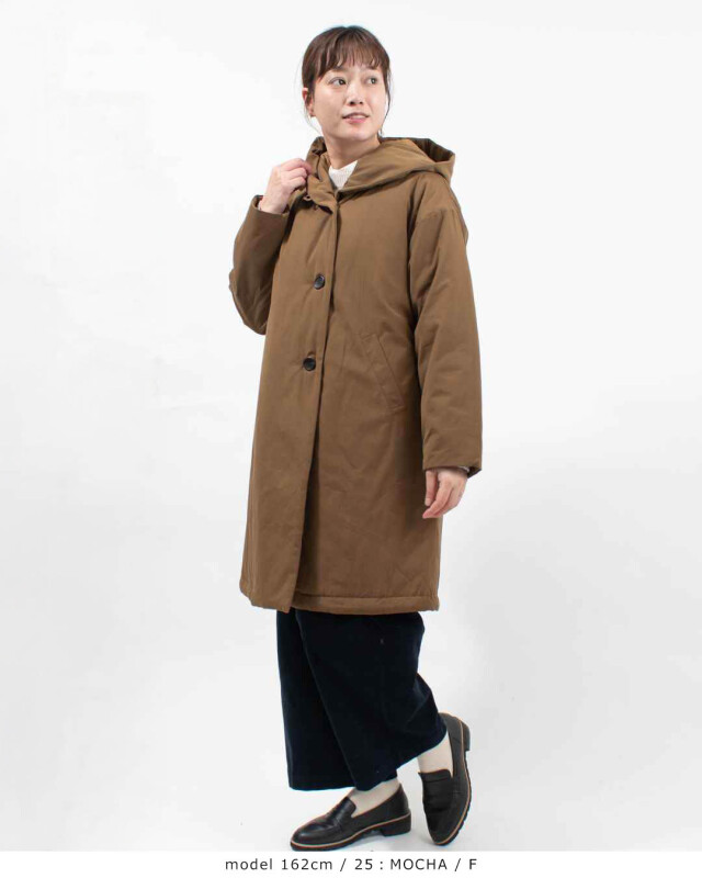 blue willow ボンディングフードコート｜ナチュラルファッション