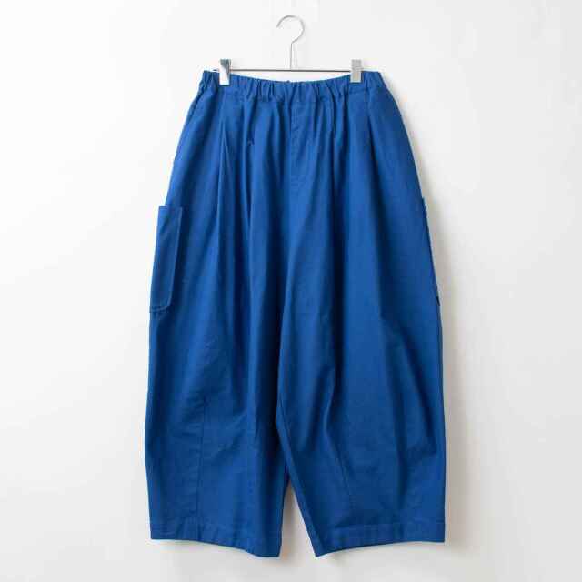 blue willow コットン細番手平織り裾ゴムバルーンペチパンツ 2色