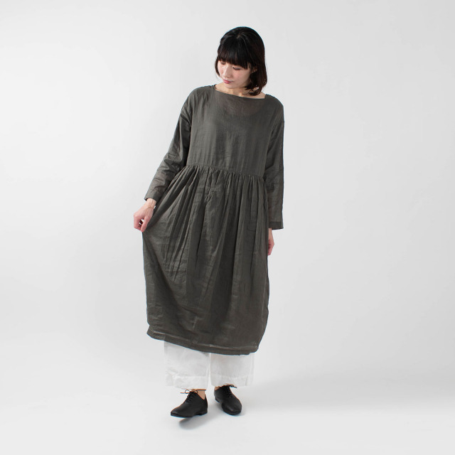 Ichi ボリュームギャザーワンピース ナチュラルファッション ナチュラル服の通販