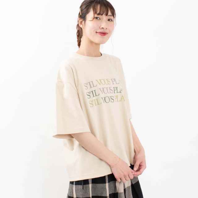 ichi プリントTシャツ